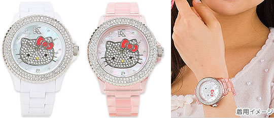 часы Hello Kitty 2009 украшенные кристаллами Swarovski