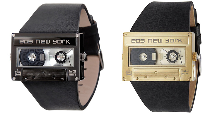в память о золотых деньках альбомного пиратства дизайнеры из компании EOS представили часы Mixtape Watch
