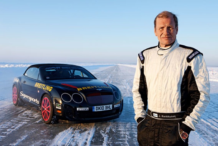 Юха Канккунен Breitling for Bentley Ice Record