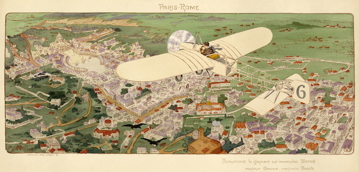 Gamy,_Paris–Rome,_Beaumont_wins_in_Bleriot_monoplane,_1911